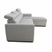 Chaise longue reversível com 3 lugares e cama GUSTO cinzento Cinza