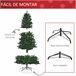 Árvore de Natal Artificial 240cm PVC, Aço HOMCOM, casa - natal Verde