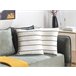 Beliani Almofada decorativa MILAS Branco/ Preto
