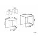Beliani Conjunto de 2 mesas auxiliares DENNY 35x35 Preto