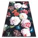 ANDRE 1629 Tapete flores vintage antiderrapante 80x150 Preto