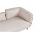 Beliani Chaise longue Bouclé CHEVANNES Bege