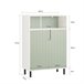 Armário de casa de banho de chão com 2 portas BZR138-GR SoBuy Verde
