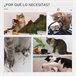 Arranhador para Gatos Aglomerado de madeira, Pelúcia e Sisal Cinza
