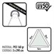 Toldo de sombra triangular aktive garden branco 500x500 Branco
