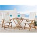 Beliani Almofada de assento para exterior TOSCANA 50x45 Azul