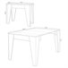  Mesa de consola extensível TM 90x53 Branco