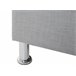 Beliani Cama com armazenamento Poliéster METZ 192x215 Cinza Claro
