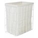 Beliani Cesto de roupa MIRISSA Branco