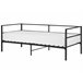 Beliani Cama com estrado Ferro BATTUT Preto
