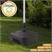 Base para guarda-sol quadrada antracite 33-48 mm Aktive Cinza