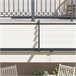Pérgola de Parede Aço e Poliéster Outsunny 297x297 Cru