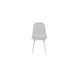 Conjunto de sala AMINA 1 mesa e 4 cadeiras Bege