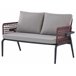 Beliani Conjunto lounge SCIACCA Cinza