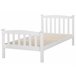 Beliani Cama com estrado Pinho GIVERNY 99x208 Branco