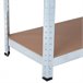 Pack 2 Prateleiras Modulares com 5 Prateleiras Ajustáveis ​​Thinia Home Prata