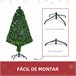 Árvore de Natal PVC e Metal HOMCOM, casa - natal Verde