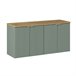 Móvel de lavatório Móvel de lavatório de 4 portas Verde Jade Verde