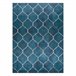 ANDRE 1181 Tapete Treliças marroquinas antiderrapante 120x170 Azul