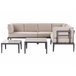 Beliani Conjunto lounge RIMA III Cinza