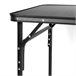 Aktive Mesa de acampamento dobrável preto antiderrapante c/sistema de nivelamento Preto