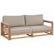 Beliani Conjunto lounge Madeira de acácia com certificado FSC® TIMOR Cinza Escuro