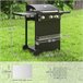 Barbecue a Gás Aço e ABS Outsunny Preto