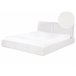 Beliani Cama Bouclé VINAY 196x233 Bege