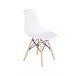 Pack Mesa Redonda de Vidro Temperado + 4 Cadeiras  Estilo Nórdico 90x90 Branco