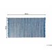 Beliani De pelo corto BESNI 140x200 Azul Marino