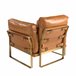 Poltrona de couro Camel Camel