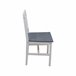 Conjunto de mesa com 4 cadeiras VERSALLES Branco/cinza