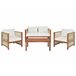 Beliani Conjunto lounge ANTRIA Bege