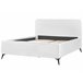 Beliani Cama com estrado Bouclé VALOGNES 172x220 Branco
