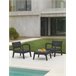 Conjunto de jardim em grafite MIAMI TETE Cinza