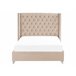 Beliani Cama Veludo LUBBON Bege