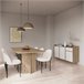 Mesa de jantar extensível 160cm CLAP Carvalho