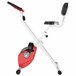 Bicicleta ergométrica em forma de X Aço, ABS, PVC HOMCOM Vermelho