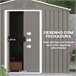 Abrigo de Jardim Aço Galvanizado e PP Outsunny Cinza