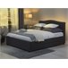 Beliani Cama com estrado Poliéster MONTPELLIER 167x213 Natural/ Branco