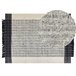 Beliani De tejido plano KETENLI 140x200 Branco/ Bege