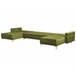 Beliani Sofá-cama Veludo ABERDEEN Verde