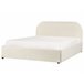 Beliani Cama com armazenamento Bouclé QUILLIEN 152x217 Bege