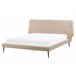 Beliani Cama com estrado Pele sintética ESSONNE 219x208 Bege
