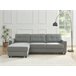 Chaise longue CIAN reversível 3 lugares cinza Cinza