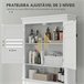 Armário sobre Sanita MDF HOMCOM, casa - casa de banho Branco