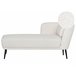 Beliani Chaise longue Bouclé ARTHEZE Castanho Claro