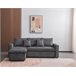 Chaise longue DRAKO reversível cor cinza escuro Cinza Escuro