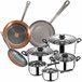 Bateria de cozinha de 8 peças Multicor