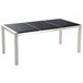 Beliani Mesa de refeição GROSSETO 90x180 Preto / Cinza